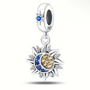 NEW Sun & Moon Dangle Pandora Style Charm